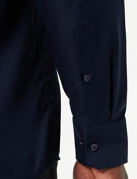 Seidensticker - 665 Business Shirt SF Spread Kent Patch12 - maat 41 - Navy