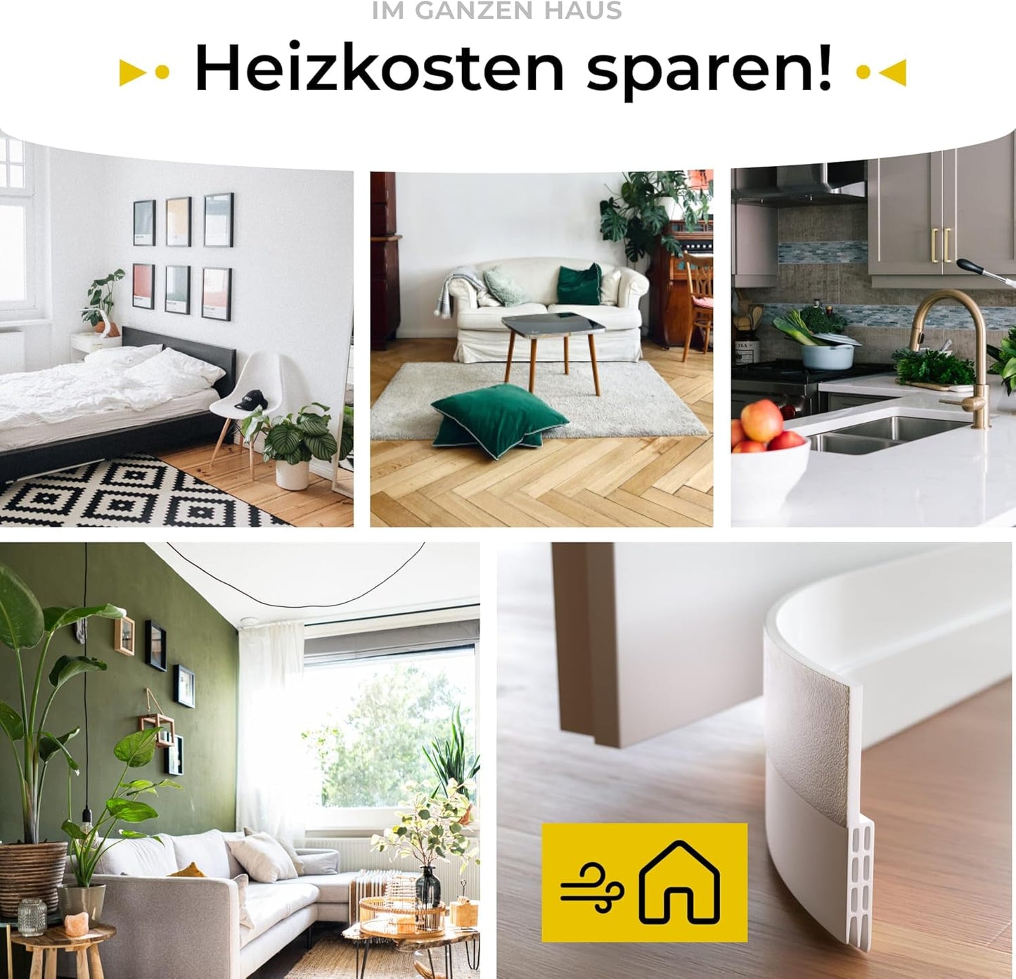 Five Dots Siliconen Deurafdichting - 2 Stuks - Pine Wood Bruin