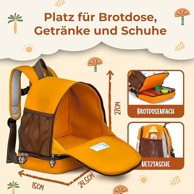 REISERACKER Kinderrugtas Adventure oranje