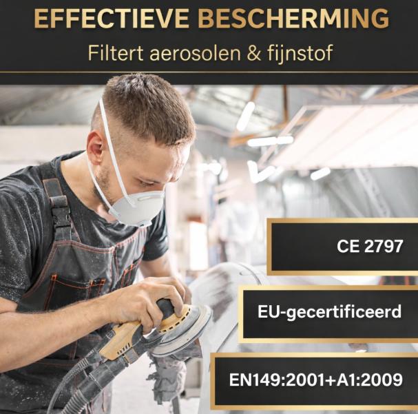 Heldenwerk Adembeschermingsmasker - Wit