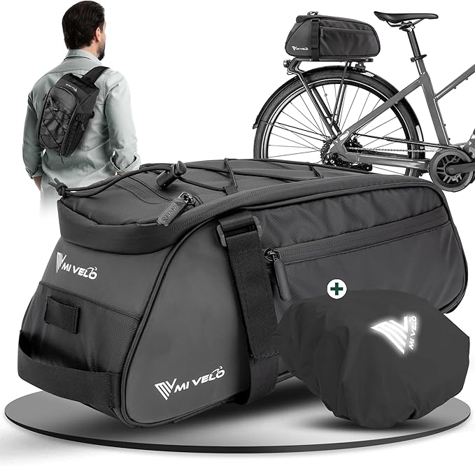 MIVELO Fietstas – Waterdicht & Reflecterend – 9 liter – Zwart