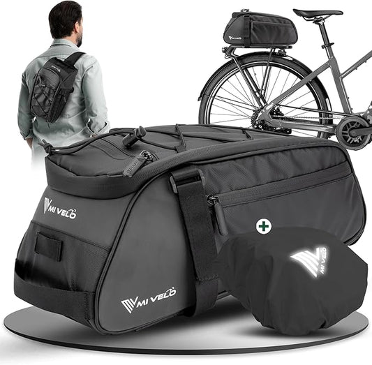 MIVELO Fietstas – Waterdicht & Reflecterend – 9 liter – Zwart