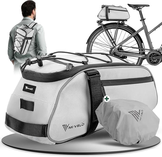 MIVELO Fietstas – Waterdicht & Volledig Reflecterend – 9 liter – Reflecterend