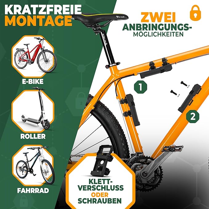 MIVELO Fietsslot – Vouwslot met Beugel & Sleutel – 85 cm – Zwart