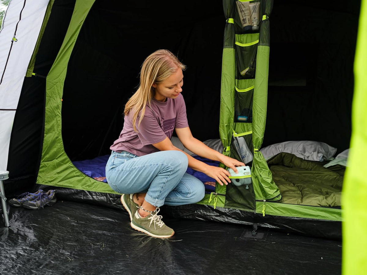Coleman Rocky Mountain 5 Blackout familietent - 480x310x195 cm - groen/grijs – tunneltent voor 5 personen