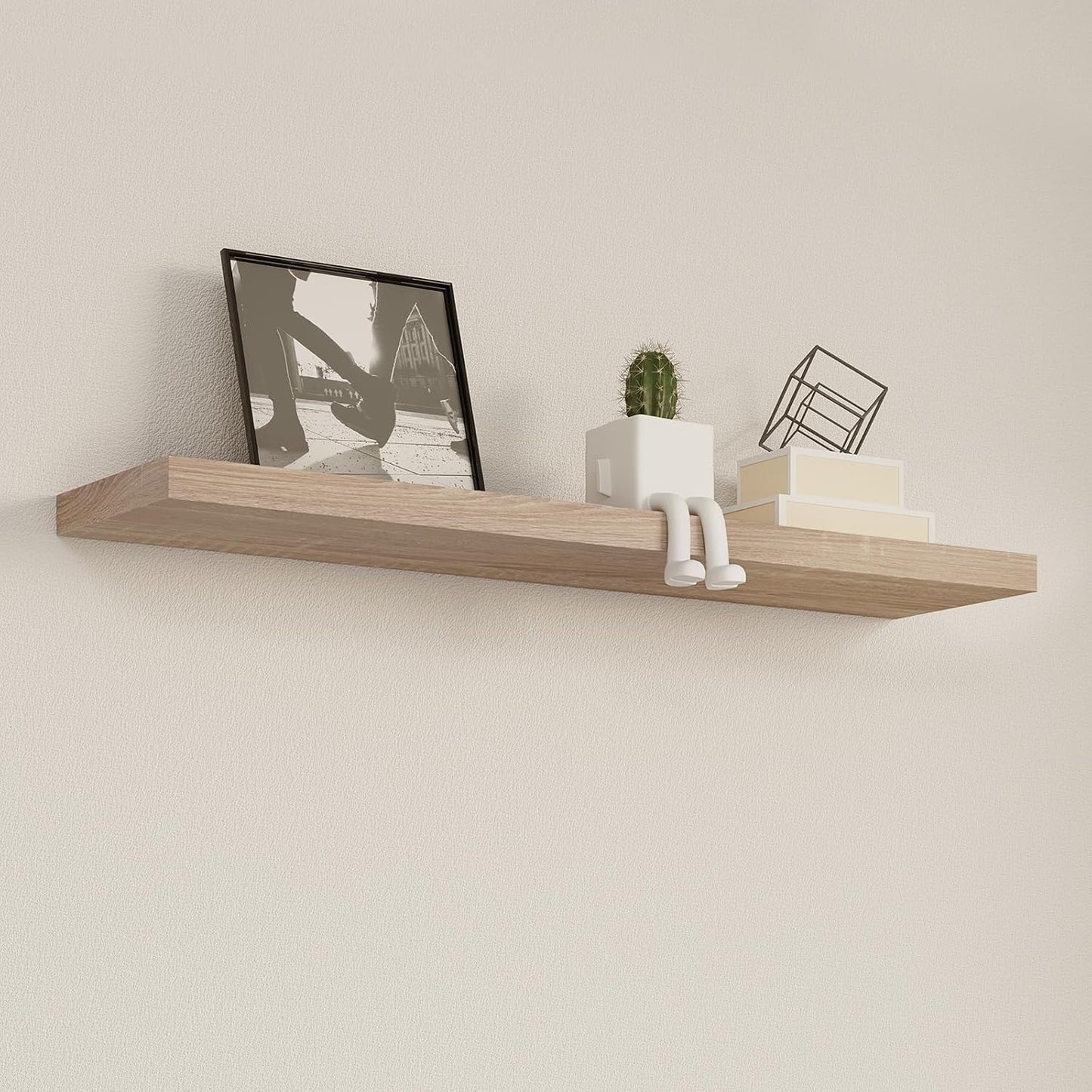 Eugad Wandplank 40 x 22,9 x 3,8 cm Eiken - Zwevende Houten Plank Retro Design