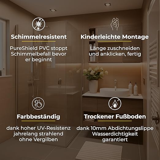Five Dots Doucheafdichting – 6 mm – Waterkering voor Douchedeur – Transparant