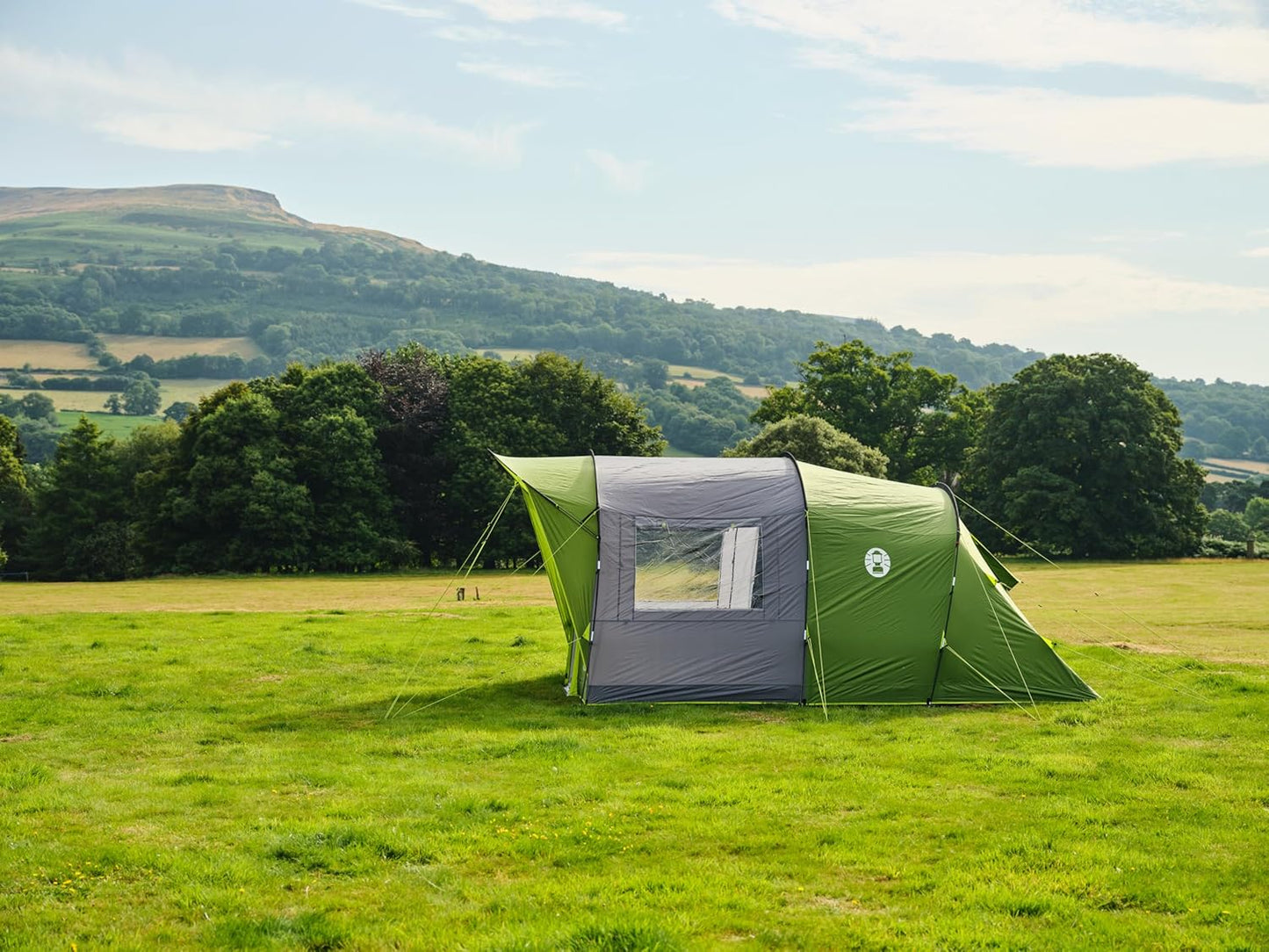 Coleman Rocky Mountain 5 Blackout familietent - 480x310x195 cm - groen/grijs – tunneltent voor 5 personen