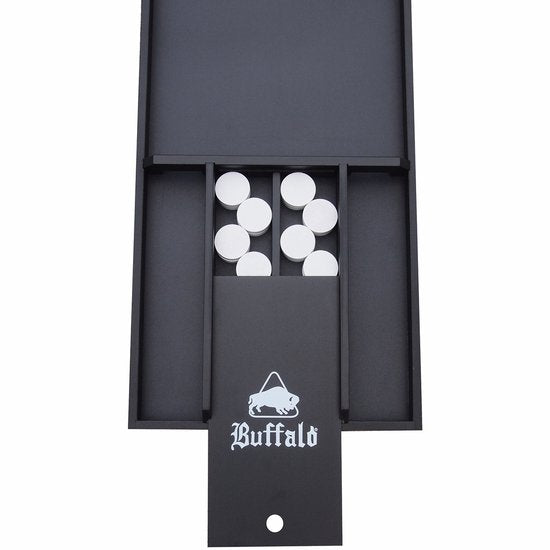 Buffalo Sjoelbak Nero – 200 cm – Incl. 30 Schijven & Opbergdeksel