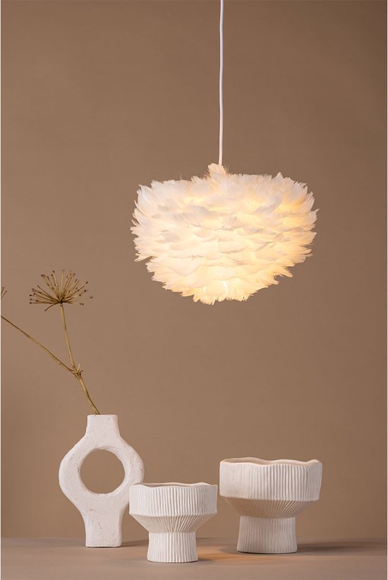 Nicola verlichting hanglamp 35x35x20cm wit