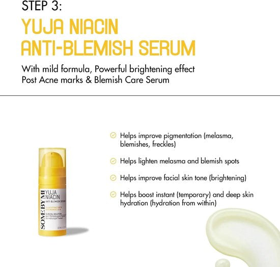 SOME BY MI - Yuja Niacin - Anti Blemish Starter Kit - 4 Delig - 90 ml