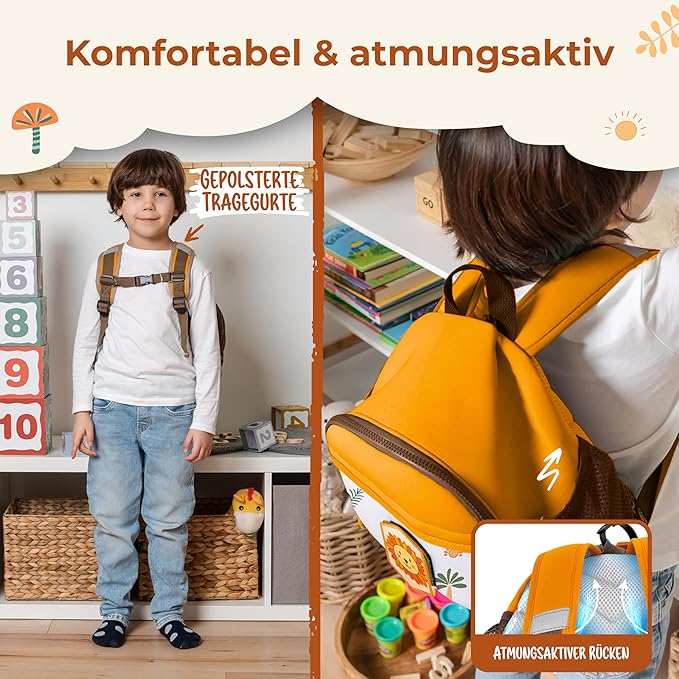 REISERACKER Kinderrugtas Adventure oranje