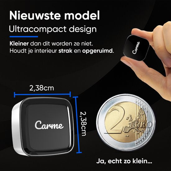 CarMe Ultra Mini 2-in-1 CarPlay Dongle - Draadloos CarPlay & Android Auto - USB-A & USB-C - Android Auto Dongle - Zilver