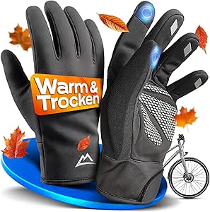 Nextcover® Winter fietshandschoenen - ThermoShield 2.0 - Unisex - maten S-XXL - Warme & waterdichte thermo - winter waterproof