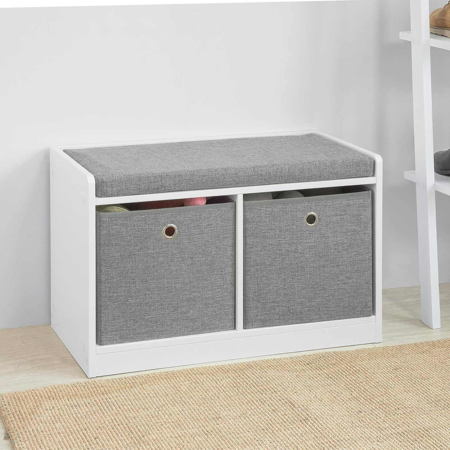 SoBuy Bamboe badrekje - max 5kg - B 70 cm x L 15,5 cm
