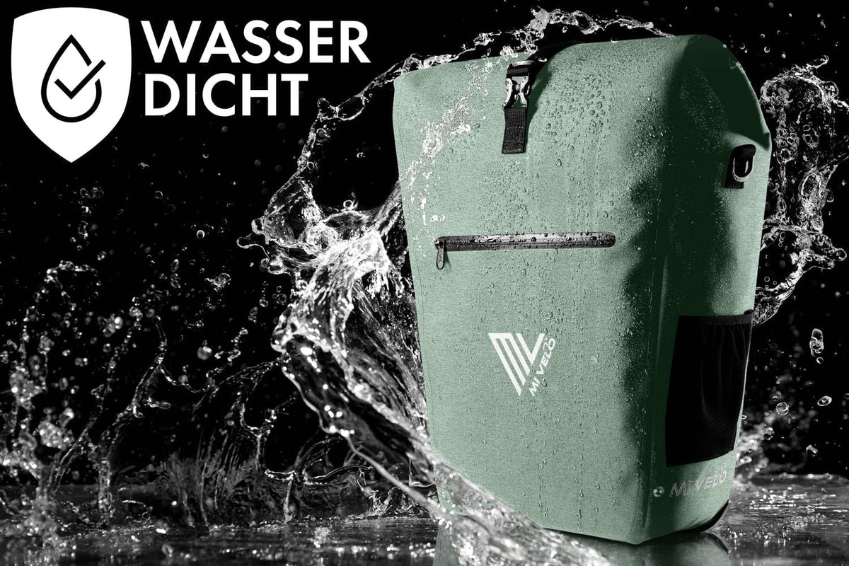 MIVELO 3-in-1 Fietstas – Waterdicht – Met Laptopvak en Schouderriem – 25L – Mint