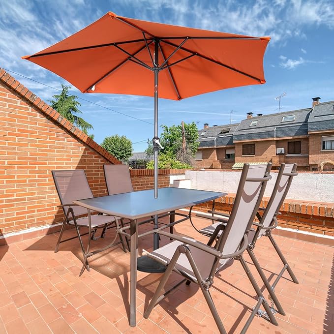 Angel Living Parasol Ø250 cm - Kantelbaar - Terra