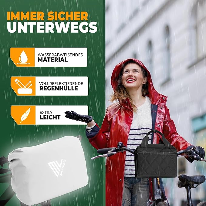 MIVELO Stuurtas – Waterafstotend & Klickfix-Compatibel – 7 liter – Zwart
