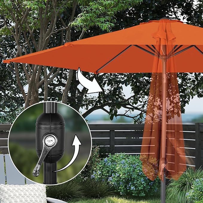 Angel Living Parasol - 300 cm - Terrasparasol - Taupe - Aluminium - Polyester - UV50+