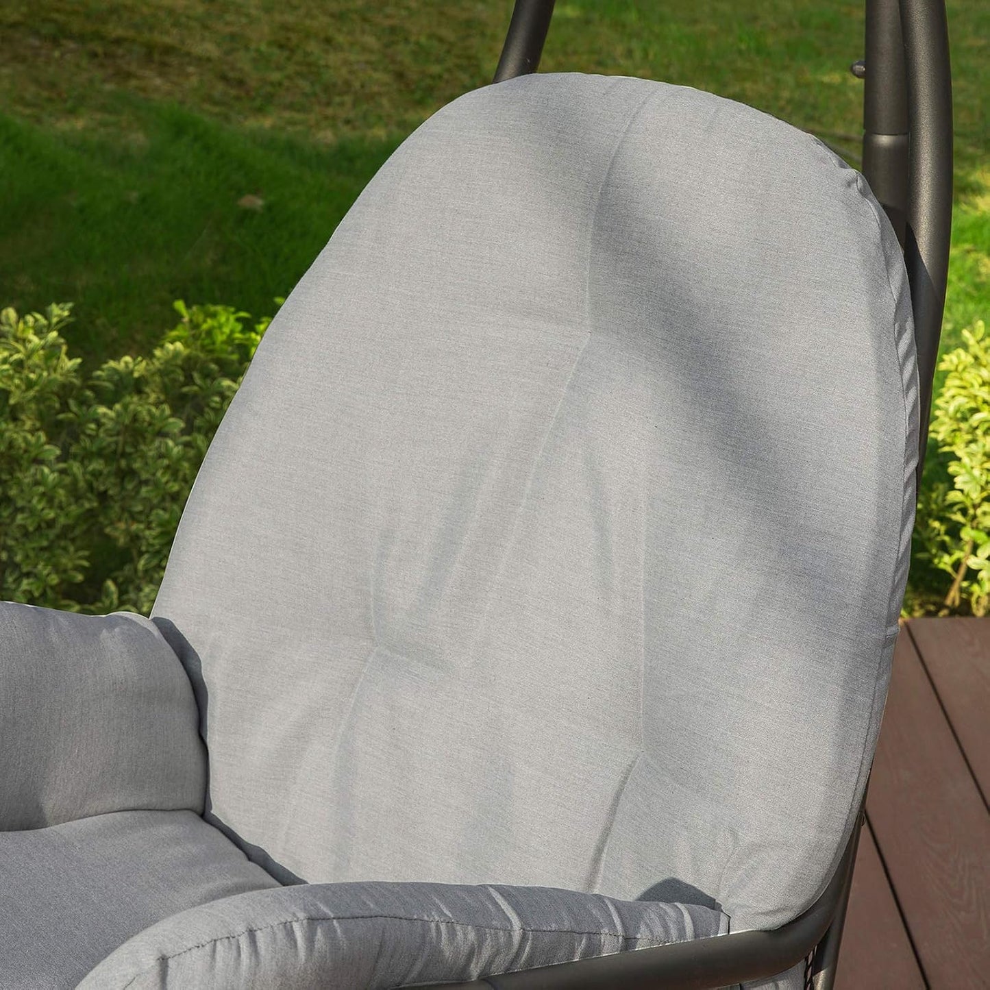 SoBuy Hangstoel incl. Frame - Max. 150 kg - 103 x 125 x 190 cm - Grijs