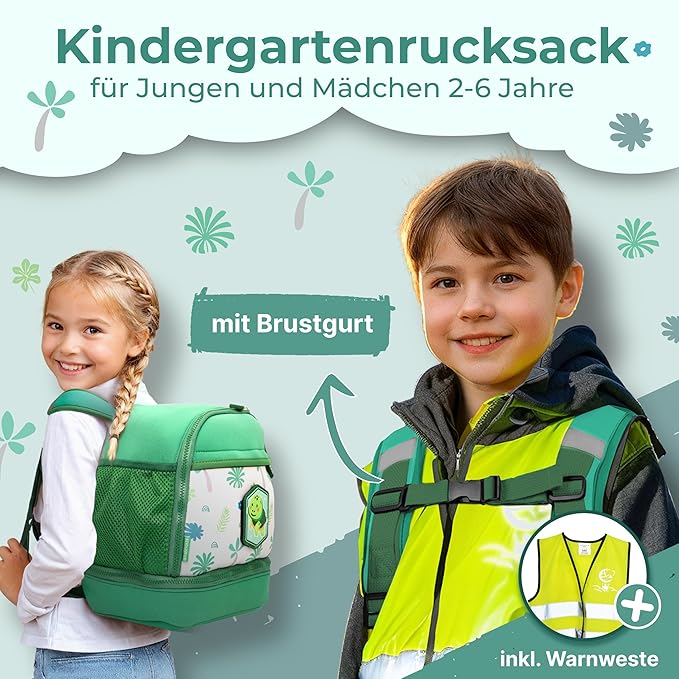 REISERACKER Kinderrugtas Adventure groen