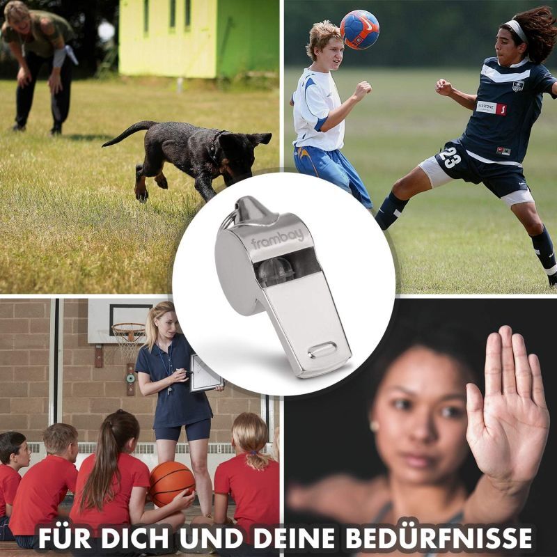 Fluitje - Fluitje met innovatieve [AirSpin] bal I Scheidsrechtersfluitje I Signaalfluitje I Fluitje I Fluitje voor noodgevallen I Fluitje voor sportlessen I Fluitje voor kinderen