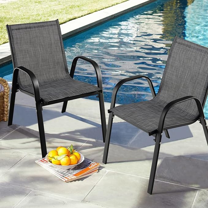 Coast Tuinstoelen set van 2 - Max. 120 kg - Grijs
