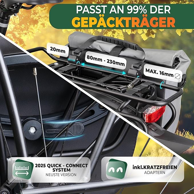 MIVELO Fietstas – Waterdicht & Incl. Laptopvak & Schouderband – 20 liter – Reflecterend