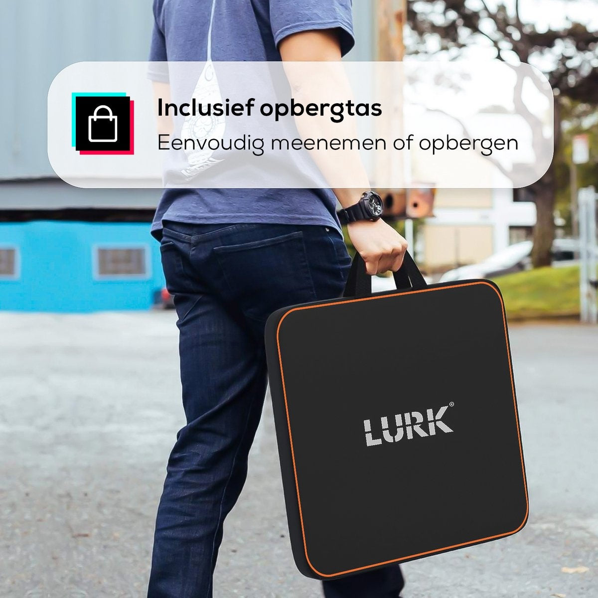 Lurk Ringlamp PRO - 18 inch - 45 cm - zwart - met verstelbaar statief - afstandsbediening