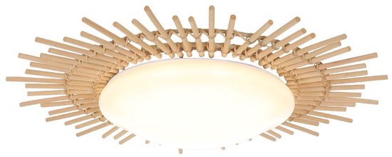 LED Plafondlamp Ø50cm Liberty Bell - Bamboelamp -