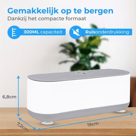 Nuvance - Ultrasoon Reiniger - Reinigingsapparaat voor Sieraden en Brillen - Ultrasone - Ultrasonic Cleaner - 300ml