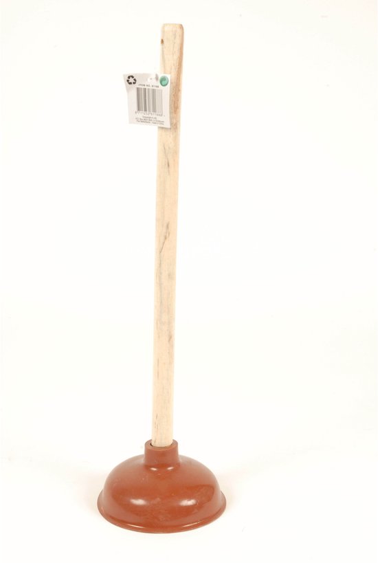 Basic Rubberen Ontstopper Met Houten Steel