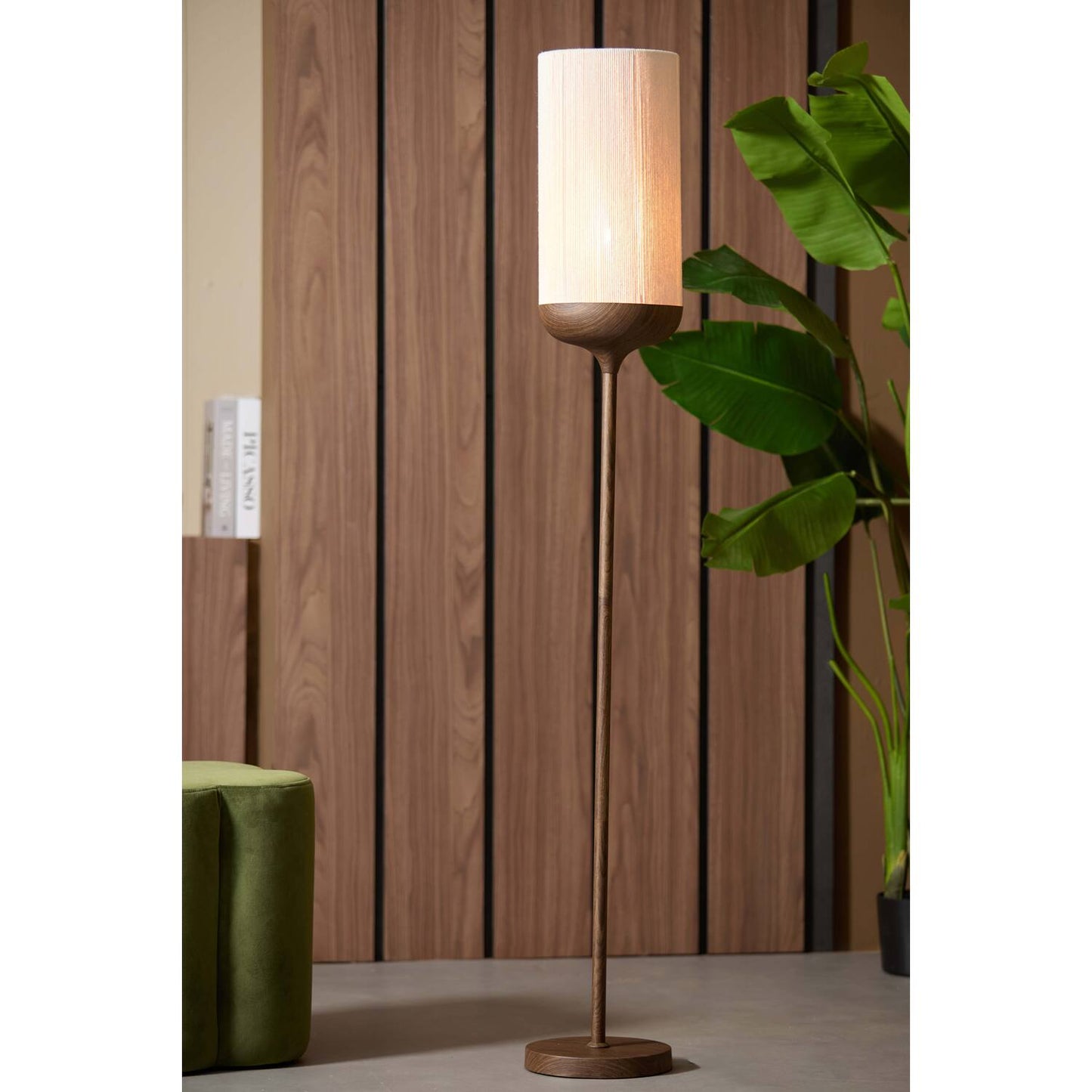Light & Living Dania Vloerlamp - Houtprint - Ø23x159cm - Bruin