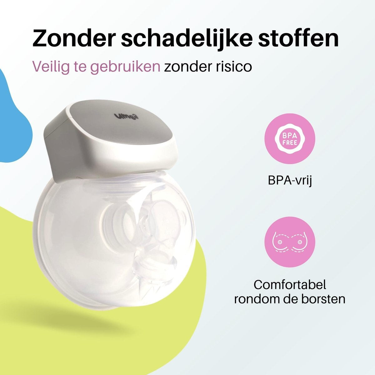 Umea Enkele Borstkolf - Handsfree - Elektrische Borstkolf - Wit