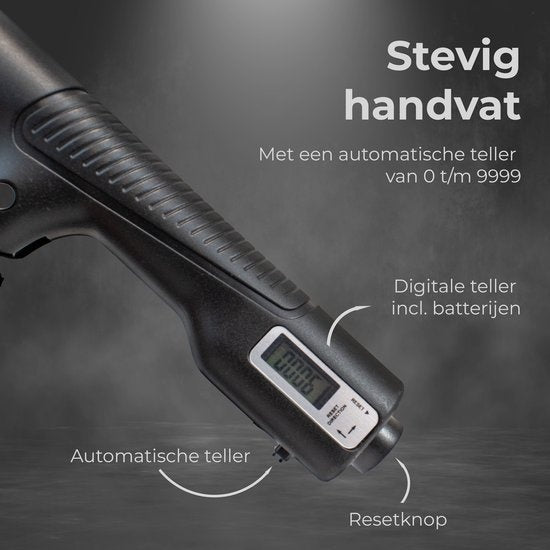 Verstelbare Handtrainer - 10 tot 100 KG - Digitale Handknijper - Fitness Vingertrainer - Grip Trainer - Zwart