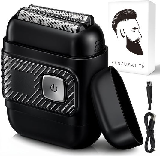 Sansbeauté® Foliescheermes Dubbel Mes - Scheerapparaat Mannen - Elektrisch Scheerapparaat - Hoofd Kaal Scheren - Fade
