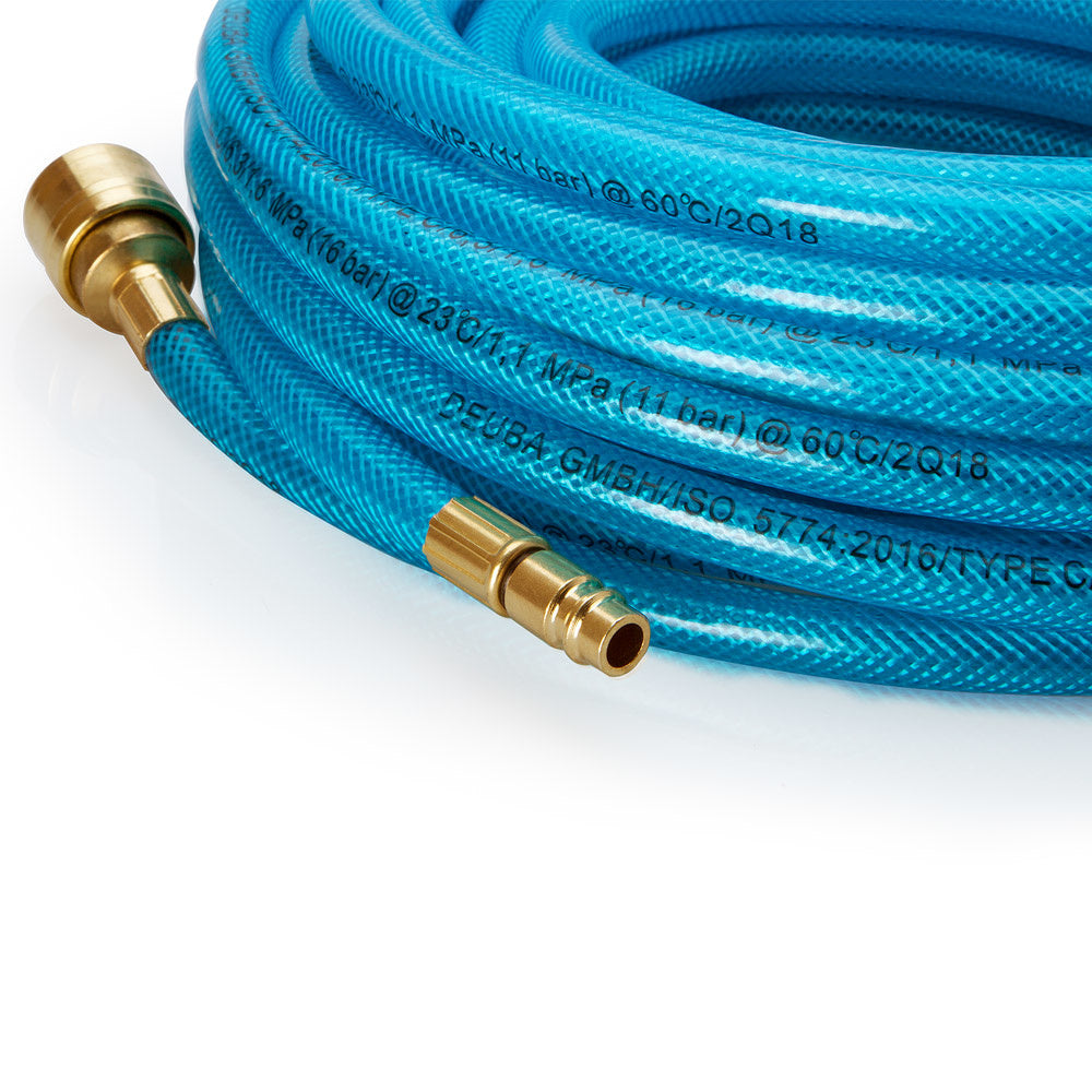 Deuba Persluchtslang 10m 15bar – Snelkoppeling 1/4-Aansluiting - Pvc