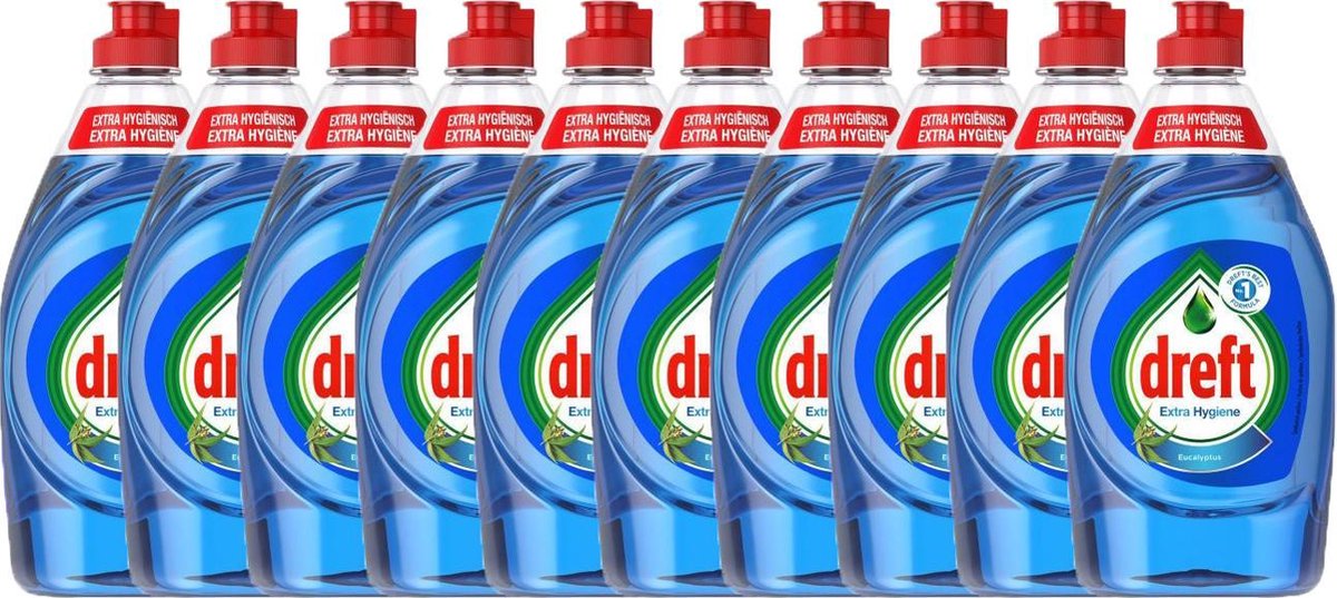 Dreft Extra Hygiene Eucalyptus Afwasmiddel – 10 x 450 ml