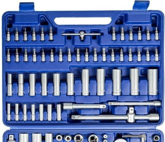 tectake Dopsleutelset 171-delig - 1/4", 3/8" en 1/2"