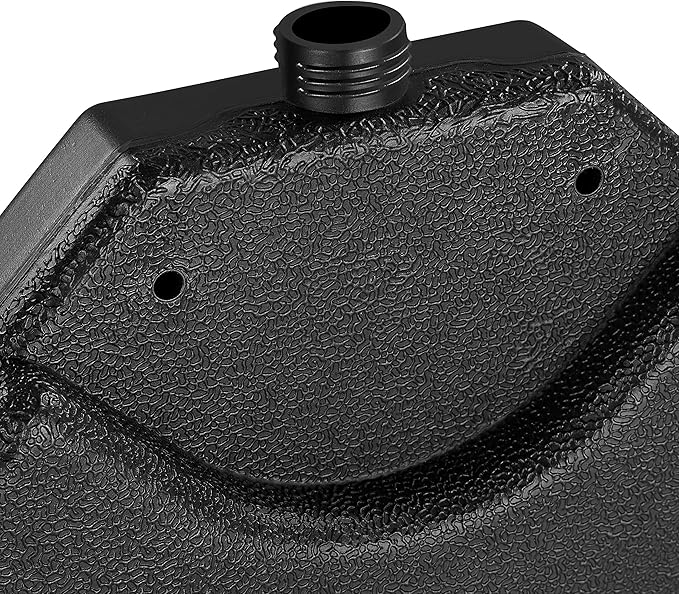 Yaheetech Parasolvoet 4-delige Vulbare Set voor Zweefparasol - Zwart - Tot 80 kg Zand / 60 kg Water