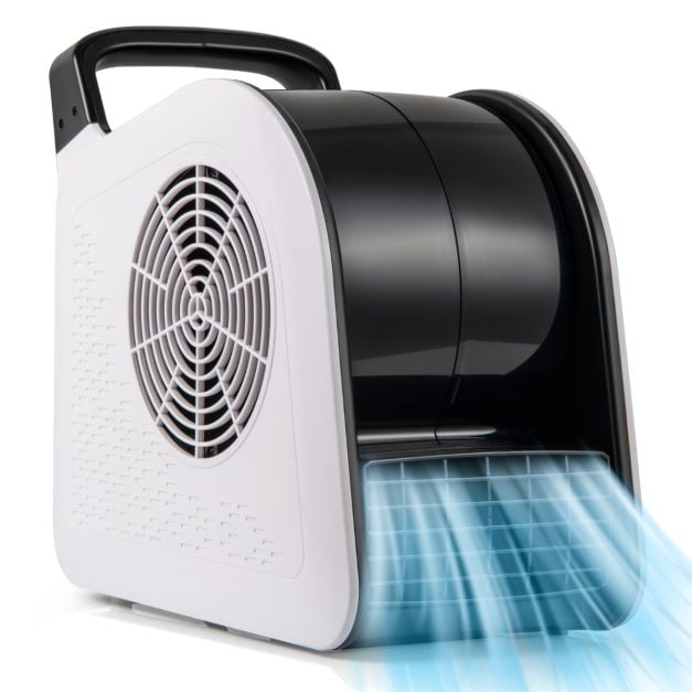 Coast Vloerventilator 130 W – 3 Snelheden – 185° Verstelbaar – 33 x 18 x 33 cm – Zwart en Wit