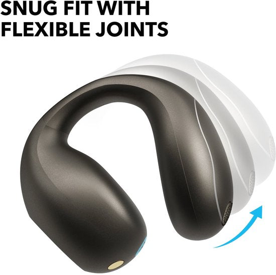 soundcore by Anker C40i Draadloze Open-Ear Oordopjes Zwart - Earbuds - clip-on, flexibel joint design, knopbediening, lichtgewicht comfort, stabiele pasvorm met bevestigbare grips, uitgebreide drivers voor een helder geluid.