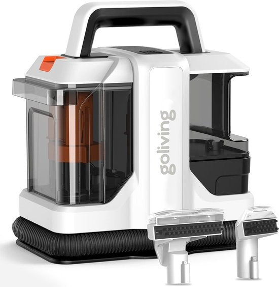 Goliving Tapijtreiniger - Reinigingsmachine - Krachtige Vlekkenreiniger - 450W Motor - Draagbare Bank Reiniger - Waterstofzuiger Met 2 Opzetstukken