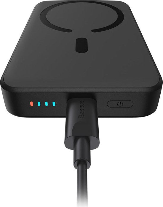 Baseus Mini 10.000 mAh Powerbank Zwart | Compact Met MagSafe & Fast Charge | 20W USB-C | Geschikt voor Apple iPhone en andere smartphones