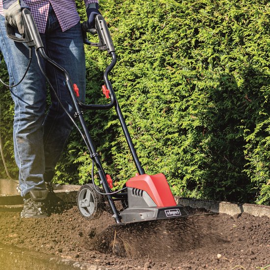 Scheppach Elektrische Tuinfrees MTE460 1500W – Grondfrees & Cultivator – 45 cm Werkbreedte – 22 cm Werkdiepte – 24 Messen voor Moestuin, Borders en Gazons
