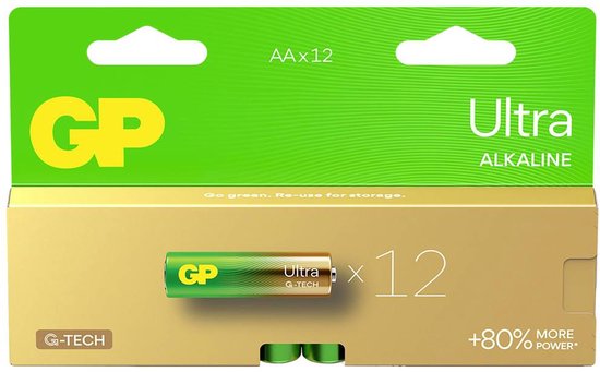 GP Ultra AAA batterij (potlood) Alkaline 1.5 V 12 stuk(s)