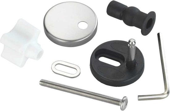 Wenko Montageset Toiletbril Easy-close Rvs Grijs/zwart