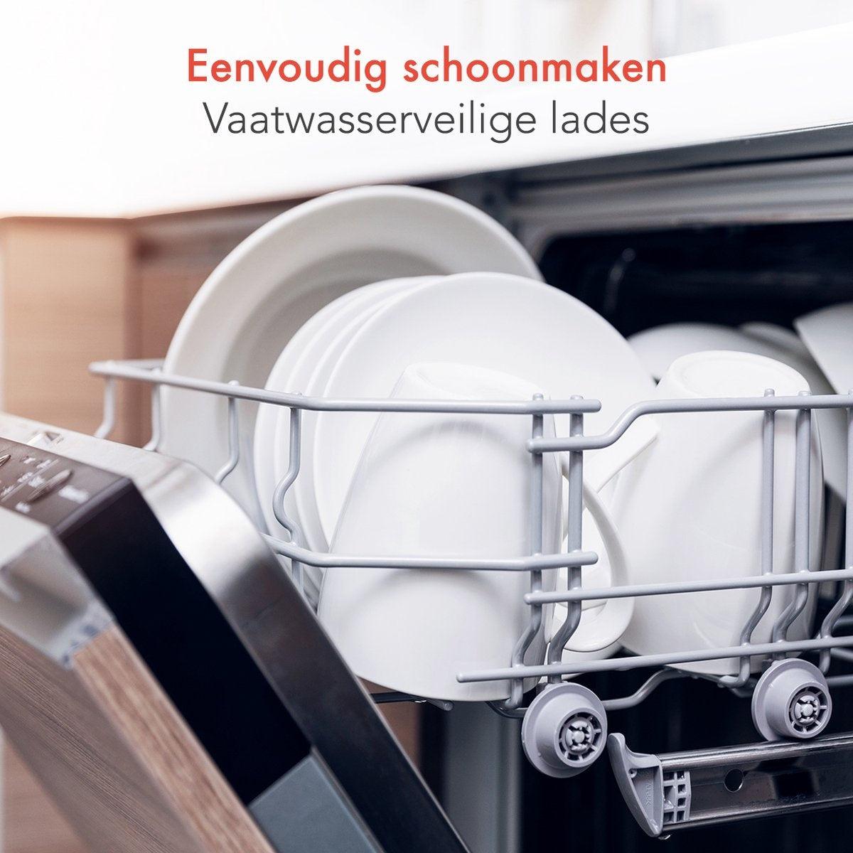 KitchenBrothers Airfryer XXL - 2x 4.5L - 2400W - Zwart