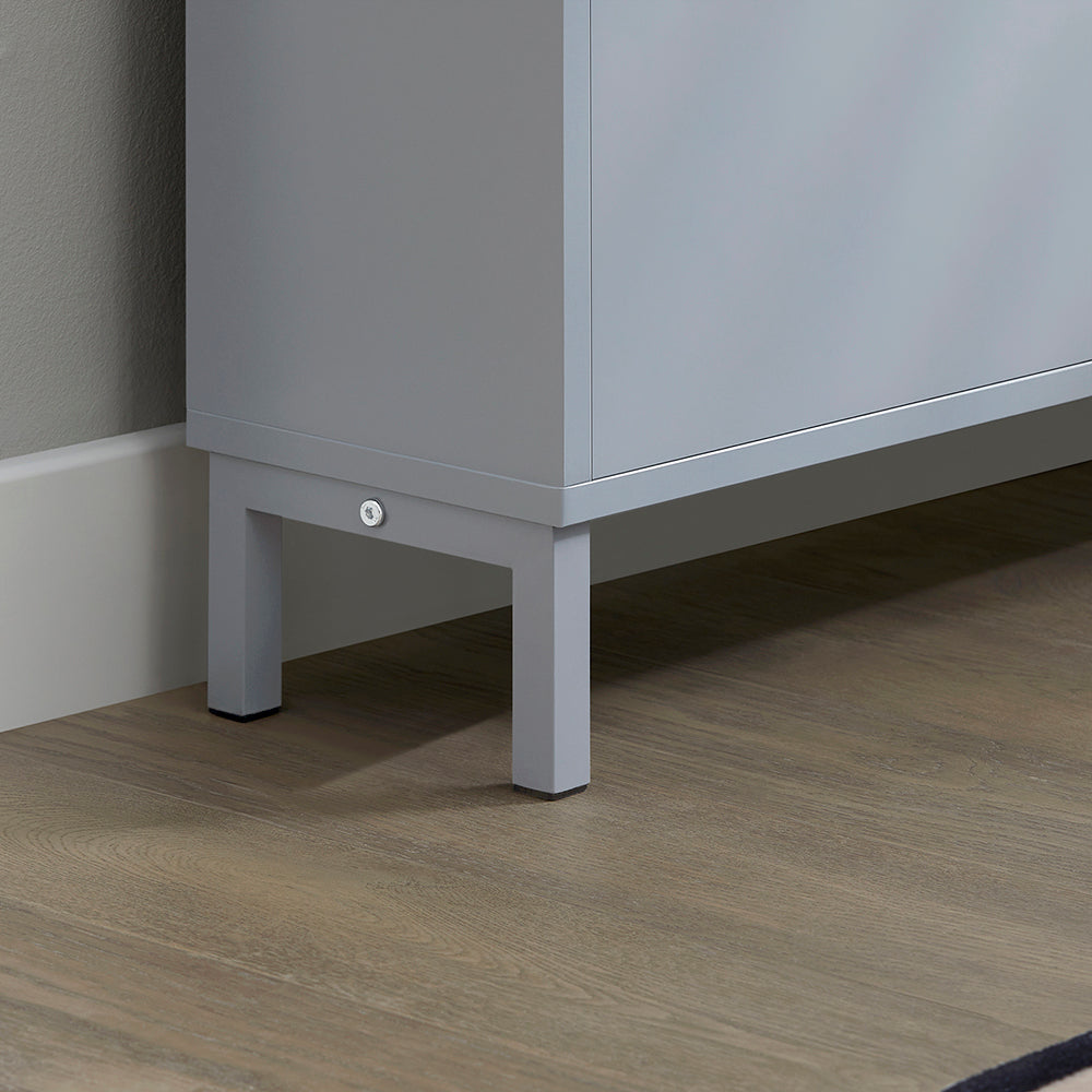 SoBuy FSR151-HG Schoenenkast Met 3 Kleppen, Schoenencommode, Schoenenrek, Schoenenkist, Gangkast, Opbergkast Voor Schoenen