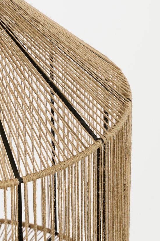 Mica Decorations Elsa Hanglamp - H49 x Ø35 cm - Jute - Lichtbruin